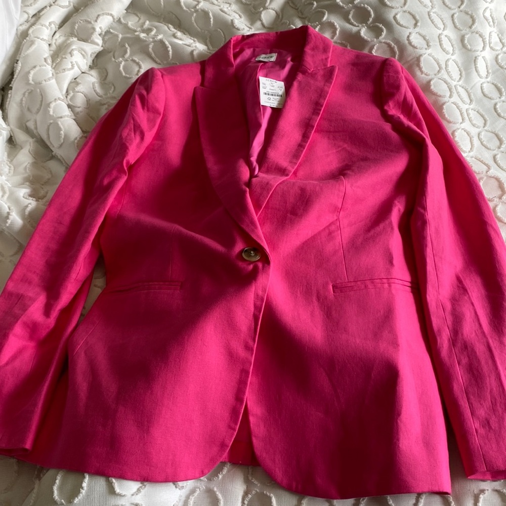 Barbie pink jcrew blazer